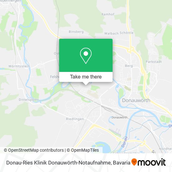 Donau-Ries Klinik Donauwörth-Notaufnahme map