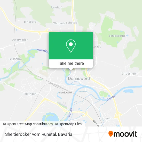Карта Sheltierocker vom Ruhetal