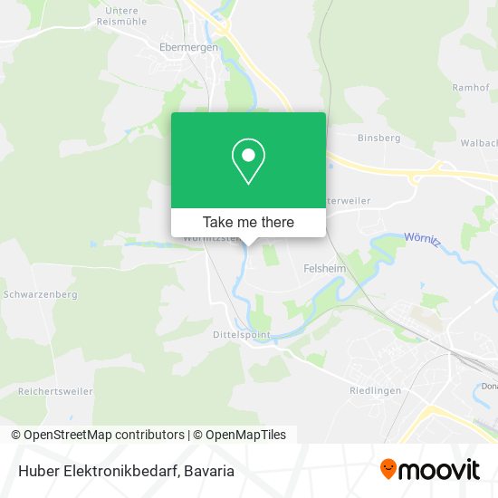 Huber Elektronikbedarf map