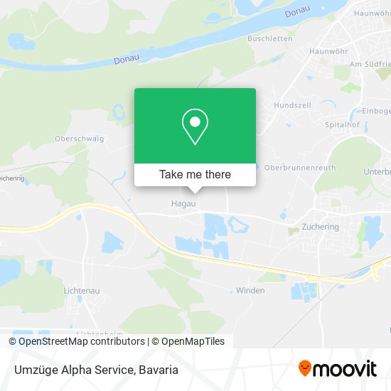 Umzüge Alpha Service map