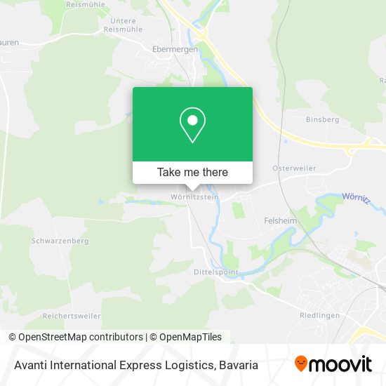 Avanti International Express Logistics map