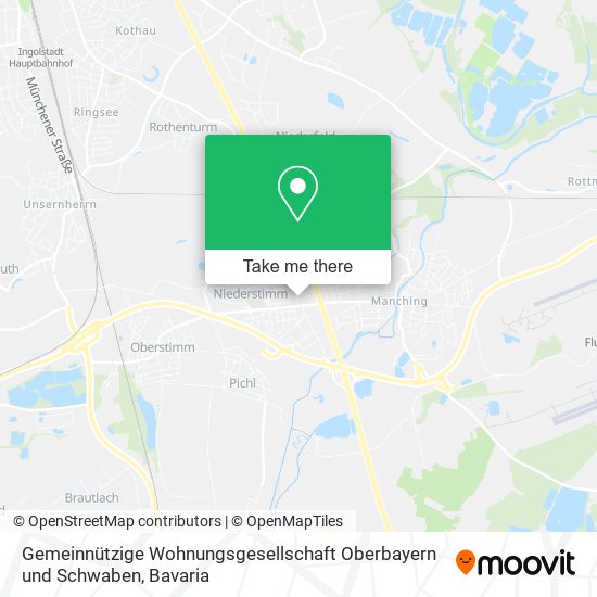 Карта Gemeinnützige Wohnungsgesellschaft Oberbayern und Schwaben