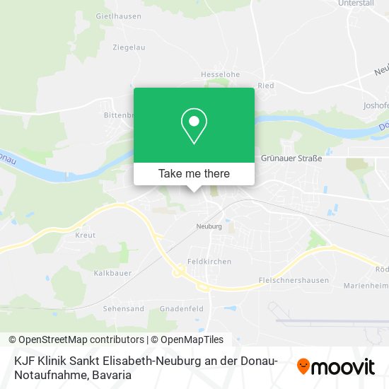 KJF Klinik Sankt Elisabeth-Neuburg an der Donau-Notaufnahme map