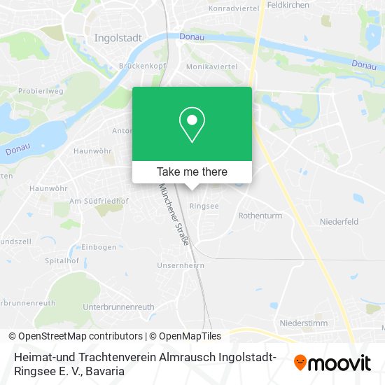 Карта Heimat-und Trachtenverein Almrausch Ingolstadt- Ringsee E. V.
