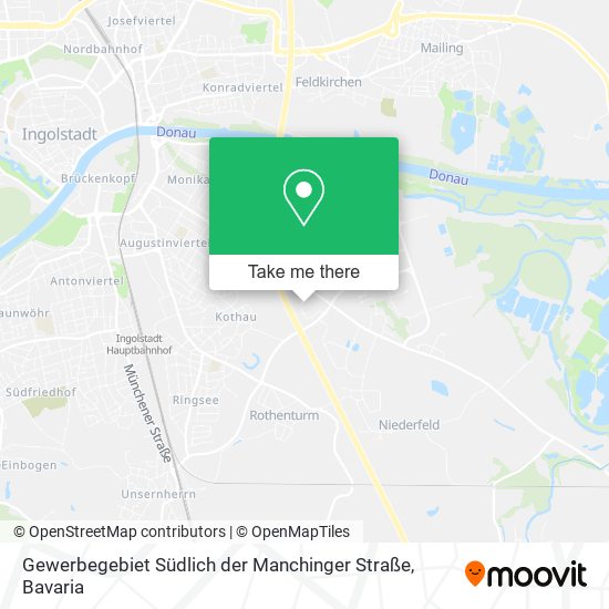 Карта Gewerbegebiet Südlich der Manchinger Straße