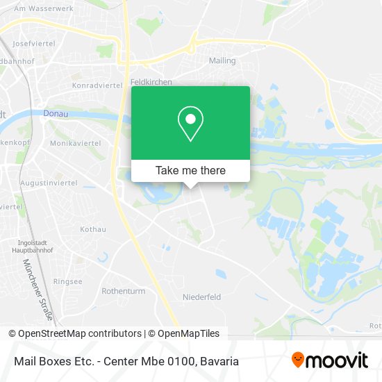 Mail Boxes Etc. - Center Mbe 0100 map