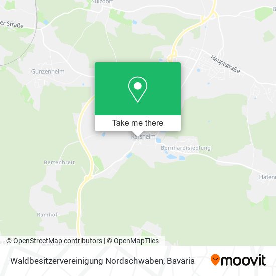 Waldbesitzervereinigung Nordschwaben map