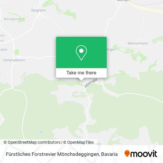 Fürstliches Forstrevier Mönchsdeggingen map