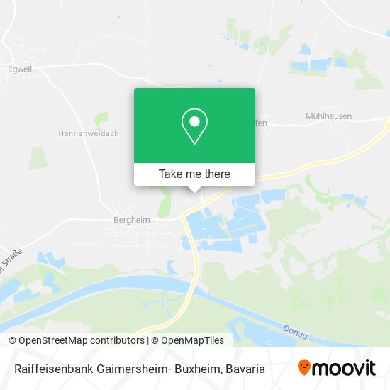 Raiffeisenbank Gaimersheim- Buxheim map