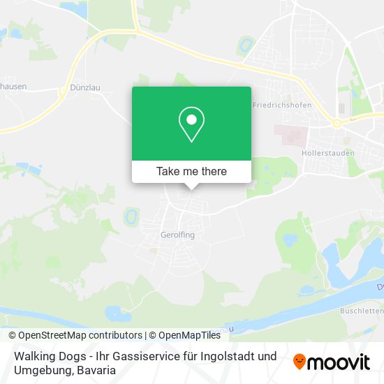 Walking Dogs - Ihr Gassiservice für Ingolstadt und Umgebung map