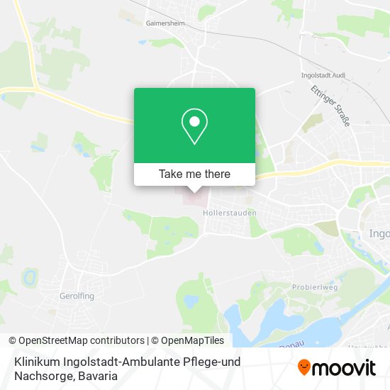 Карта Klinikum Ingolstadt-Ambulante Pflege-und Nachsorge