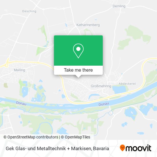 Карта Gek Glas- und Metalltechnik + Markisen