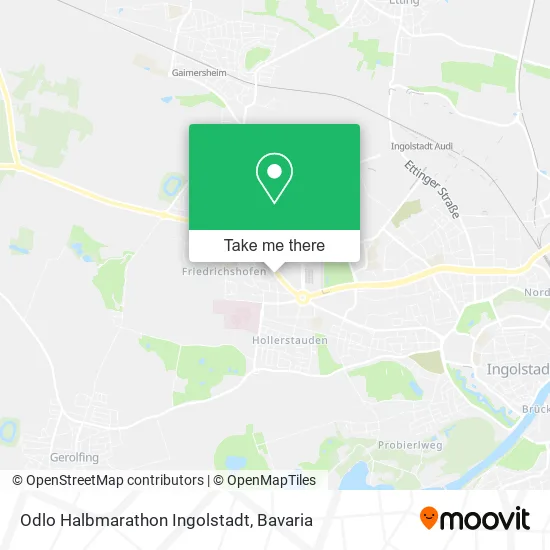 Карта Odlo Halbmarathon Ingolstadt