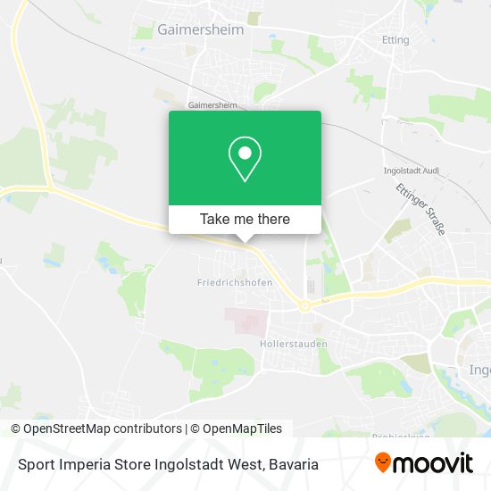 Sport Imperia Store Ingolstadt West map