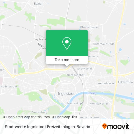 Stadtwerke Ingolstadt Freizeitanlagen map