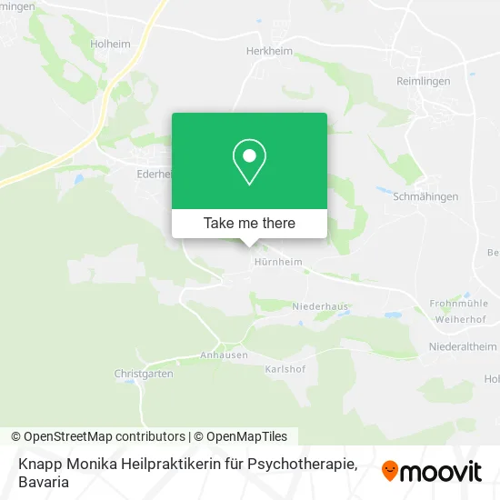 Карта Knapp Monika Heilpraktikerin für Psychotherapie