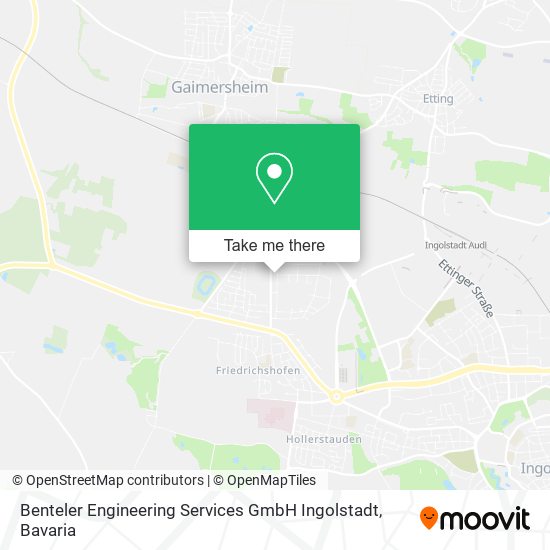Карта Benteler Engineering Services GmbH Ingolstadt