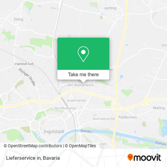 Lieferservice in map