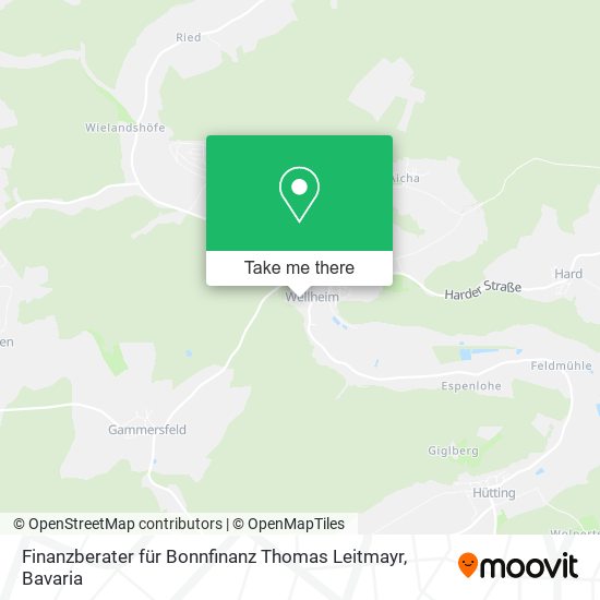 Finanzberater für Bonnfinanz Thomas Leitmayr map