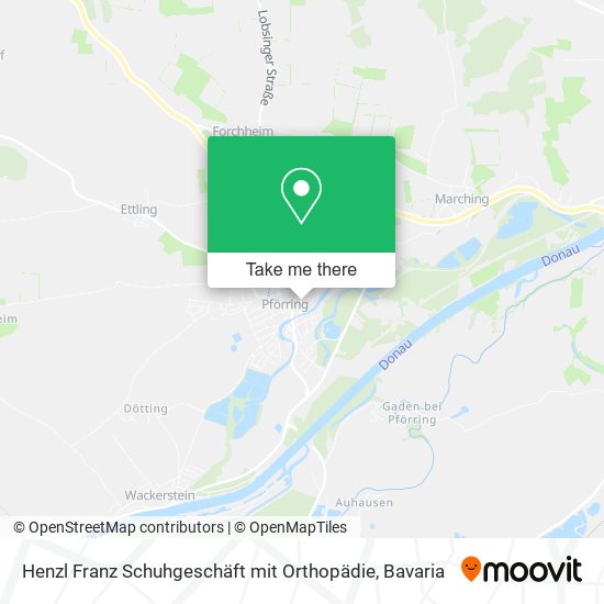 Henzl Franz Schuhgeschäft mit Orthopädie map