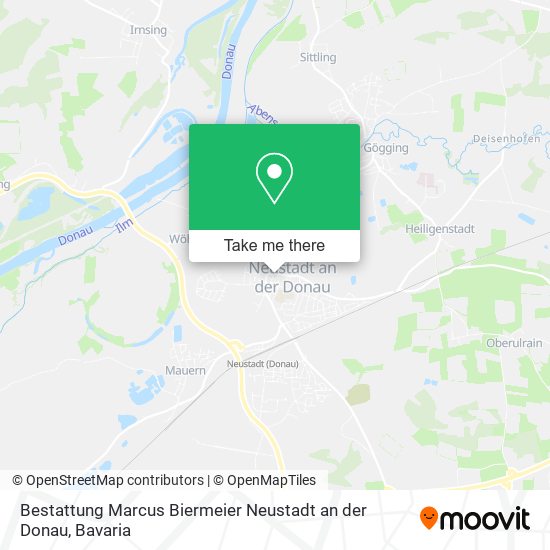 Карта Bestattung Marcus Biermeier Neustadt an der Donau