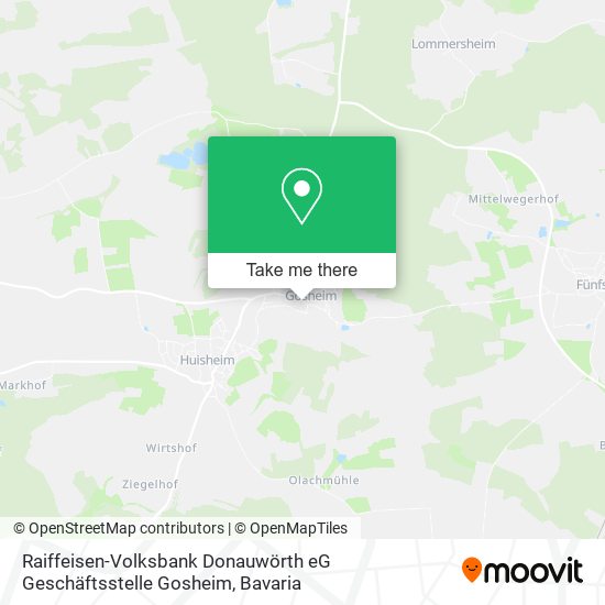 Raiffeisen-Volksbank Donauwörth eG Geschäftsstelle Gosheim map
