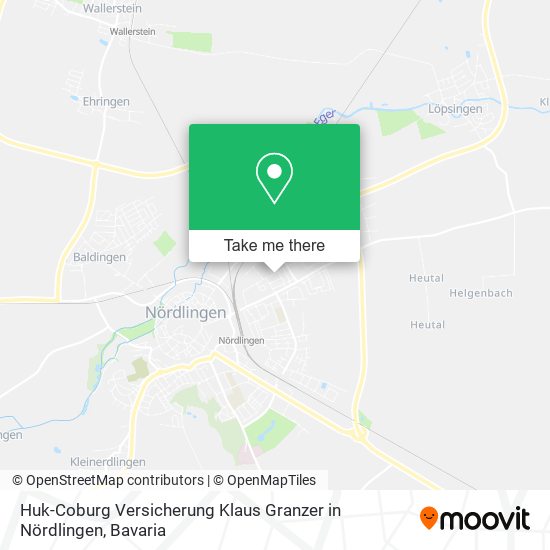 Huk-Coburg Versicherung Klaus Granzer in Nördlingen map