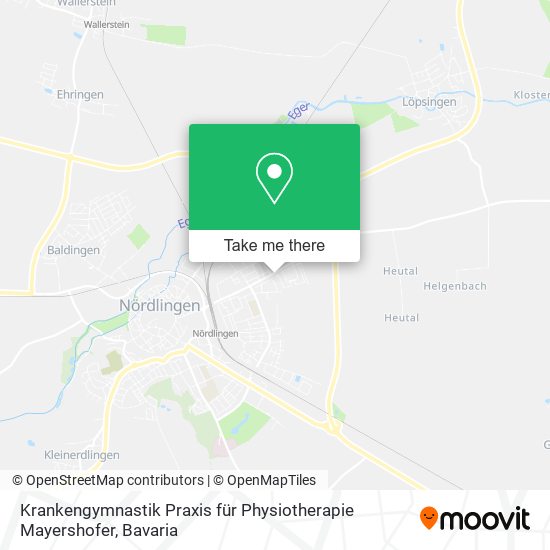 Krankengymnastik Praxis für Physiotherapie Mayershofer map