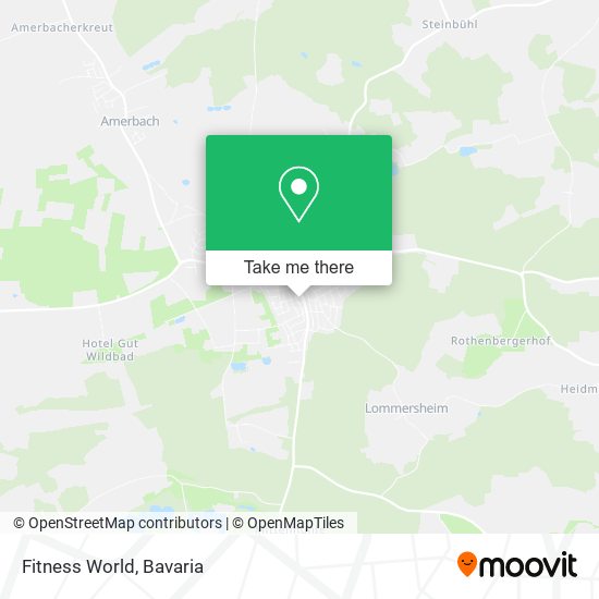 Fitness World map