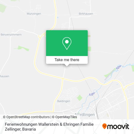 Ferienwohnungen Wallerstein & Ehringen Familie Zellinger map