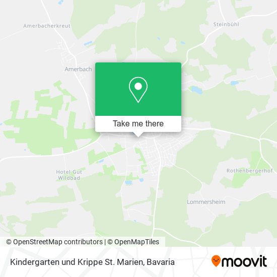 Kindergarten und Krippe St. Marien map