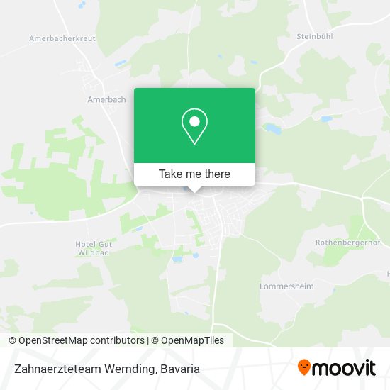 Zahnaerzteteam Wemding map