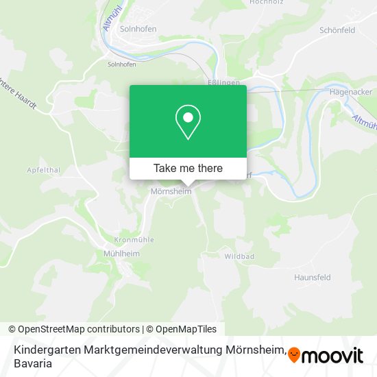 Kindergarten Marktgemeindeverwaltung Mörnsheim map