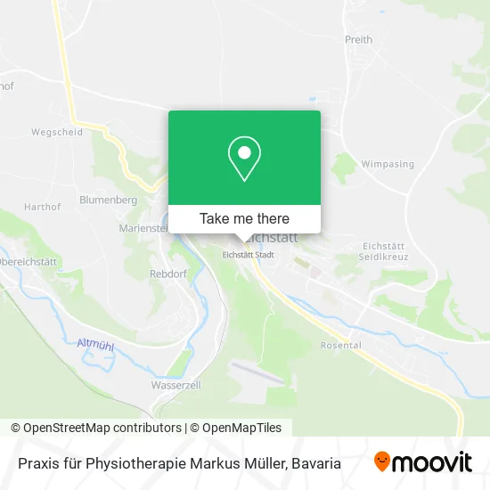 Карта Praxis für Physiotherapie Markus Müller