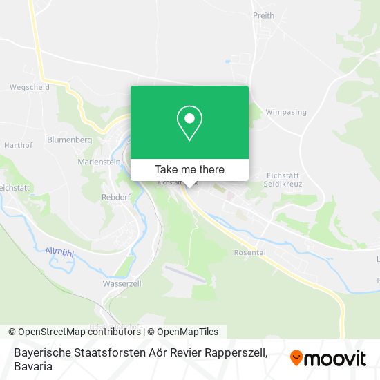 Bayerische Staatsforsten Aör Revier Rapperszell map