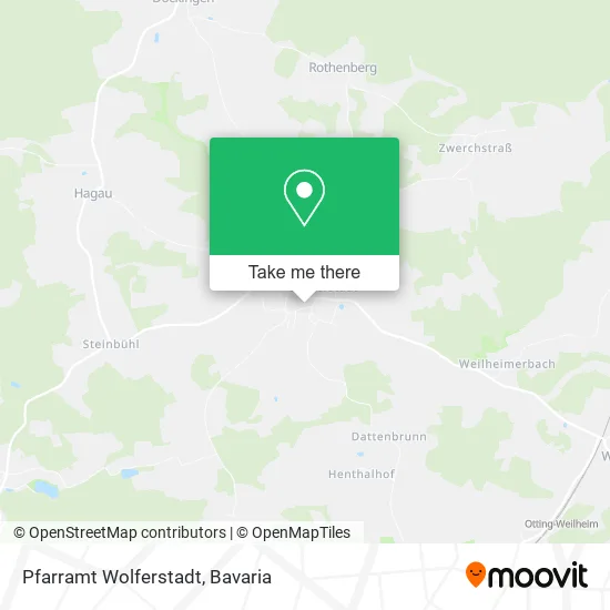 Карта Pfarramt Wolferstadt
