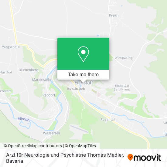 Arzt für Neurologie und Psychiatrie Thomas Madler map