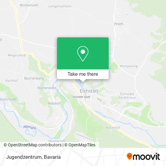 Карта Jugendzentrum