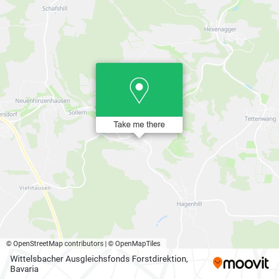 Wittelsbacher Ausgleichsfonds Forstdirektion map