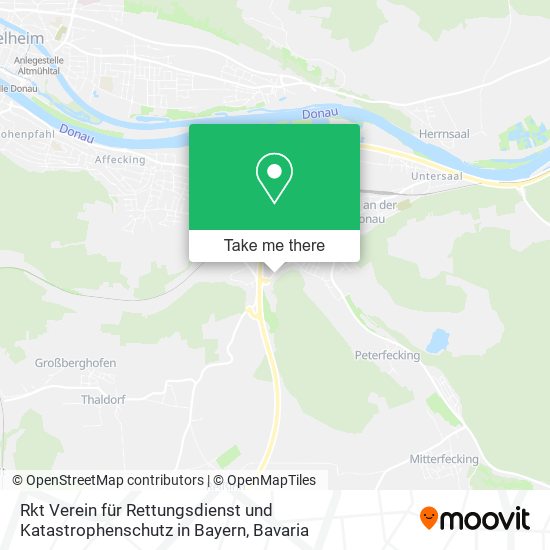 Карта Rkt Verein für Rettungsdienst und Katastrophenschutz in Bayern