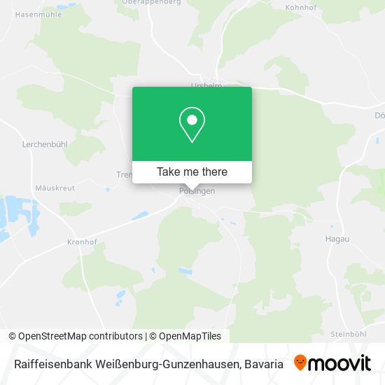 Raiffeisenbank Weißenburg-Gunzenhausen map