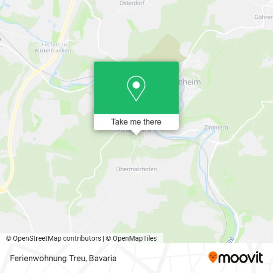Карта Ferienwohnung Treu