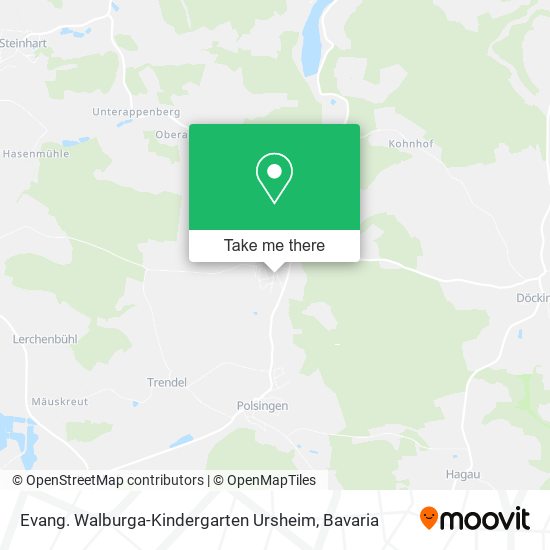 Evang. Walburga-Kindergarten Ursheim map