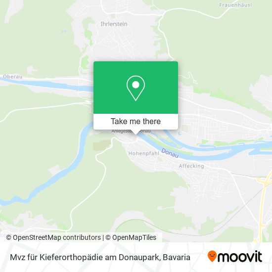 Mvz für Kieferorthopädie am Donaupark map