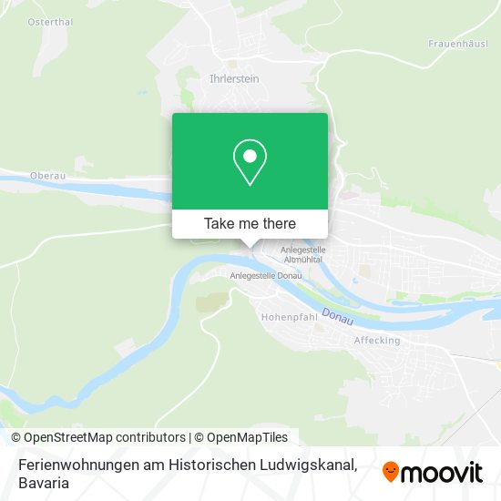 Ferienwohnungen am Historischen Ludwigskanal map