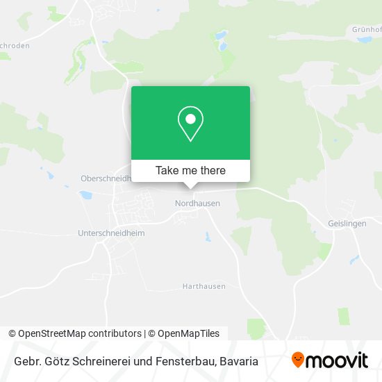 Gebr. Götz Schreinerei und Fensterbau map
