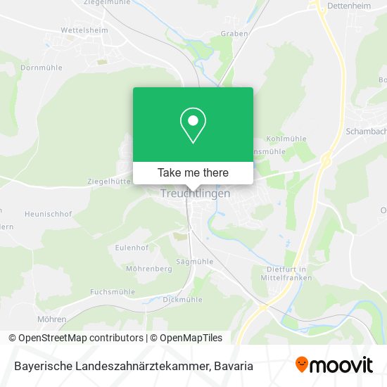 Bayerische Landeszahnärztekammer map