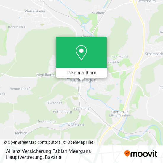 Allianz Versicherung Fabian Meergans Hauptvertretung map