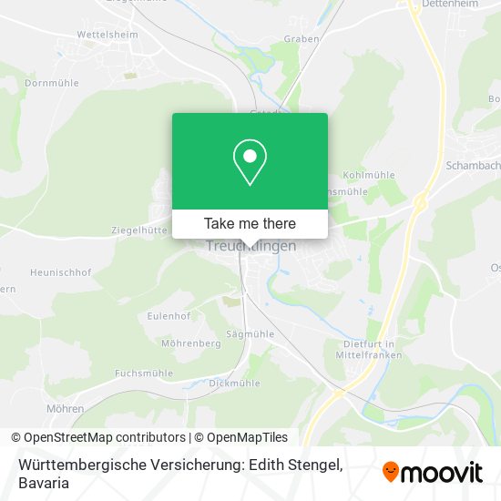 Württembergische Versicherung: Edith Stengel map