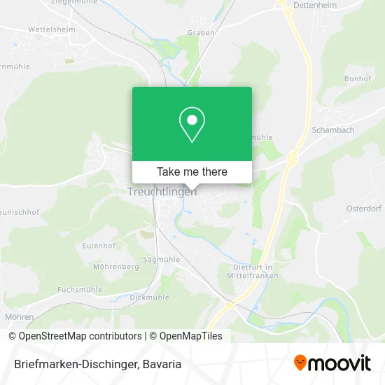 Карта Briefmarken-Dischinger